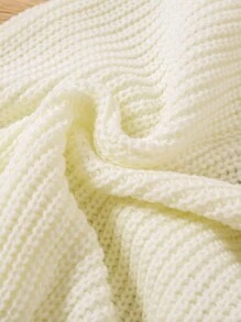Quần ống loe dệt kim dày có gân cho bé gái, có viền xếp nếp, thoải mái và đa năng khi mặc đi học - trắng - Xem 4