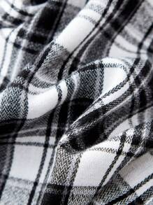 Cozy Pixies 2pcs Baby Boy Houndstooth Collar Long Sleeve Cardigan And Bib Pants Set , Baby Boy Clothes