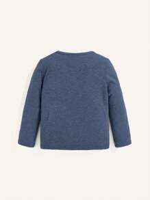 Cozy Pixies 3 件装男婴纯色简约圆领长袖基本款上衣套装 - 彩色 - 查看 6