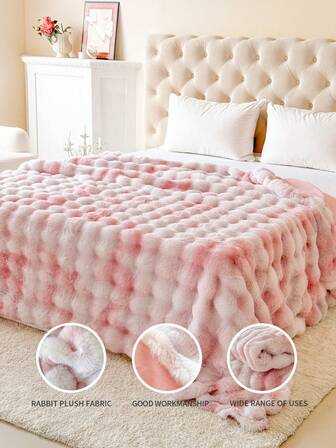 1 Stück Oversized Plüsch-Kaninchenfell-Decke, ultra weich und glatt für gemütlichen und komfortablen Schlaf oder Sofaüberwurf, Herbstdekoration, Raumdekoration