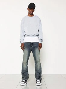 SUMWON Flare Fit Washed Jean