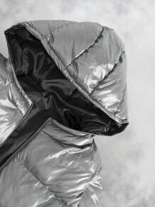 RueChic Chaqueta con cremallera acolchada de corte regular para hombre