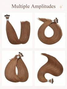 Extensiones de cabello humano con trama atada a mano de 18-22 pulgadas #333, extensiones de cabello con trama atada a mano 100% cabello humano - S333 - Ver 4