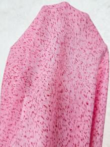 Chiquease Đầm dài thanh lịch cổ bất đối xứng dành cho nữ - Hồng - Xem 5