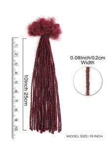 波西米亚风辫子 30 股真人发 Sisterlocs 接发 迷你 Locs 接发 真人发 0.2 厘米 厚度 10-20 英寸 适合男士/女士接发（99JB#）钩针编织真人发无结辫子 - S99JB - 查看 4