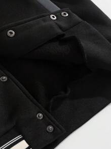 Aesthetic Post Áo khoác bóng chày thường ngày in chữ dài tay cài nút phía trước màu trơn cho nam - Nhiều màu - Xem 7