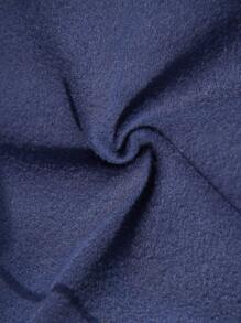 SHEIN Young Boys Hooded Sweatshirt With Contrast Color Print, Thermal Lined Warm Sports Pullover Fit For Football, Tennis, Basketball, Long Sleeve - Multicolor - View 5