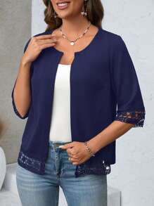 EMERY ROSE Women Winter Long Sleeve Coats, Fall Season Jacket Clothing - Navy Blue - View 4