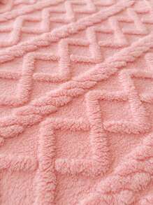 1 件厚塔夫绸提花加绒厚毯，柔软温暖，可双面使用，适用于客厅、卧室、宿舍家具装饰、秋季装饰、房间装饰