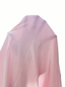 SHEIN ICON 後背繫帶掛脖上衣和前扭結半身裙 - 淺粉色 - 查看 5
