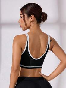SHEIN Sport Studio Reggiseno sportivo senza cuciture da donna per il fitness quotidiano
