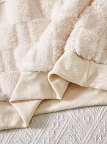 Sparklyn Tween 女孩休闲运动羊毛连帽运动衫和紧身裤 2 件套，冬季服装 - 杏色 - 查看 7