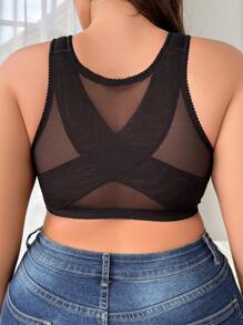 1 件加大码前扣式无钢圈舒适文胸