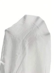 SHEIN EZwear Falda para mujer de línea A con abertura de unicolor para uso diario y sencillo - Blanco - Ver 6