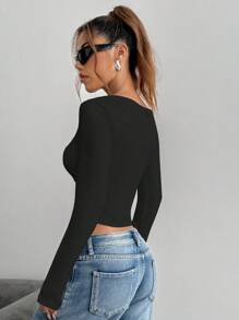 Flirla sweat-shirt à capuche court pour femme