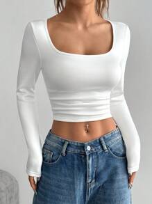 Flirla sweat-shirt à capuche court pour femme