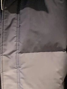 Claim Dot Men's Casual Everyday Ombre Zip Up Stand Collar Padded Coat For Winter,Plush Fleece For Warmth,Fall And Winter Men Clothes,Boyfriend Gift