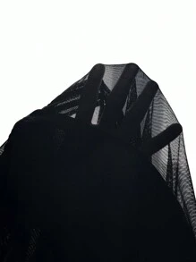 SHEIN BAE Top typu tuba ze ściągaczem po bokach i asymetrycznym dołem
