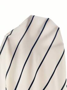 SHEIN Privé Striped Print Tube Top & Wide Leg Pants