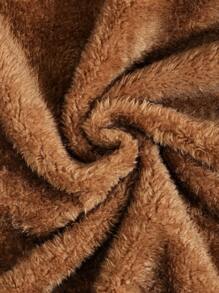 SHEIN Tween Girl Leopard Print Hooded Multi-Pocket Thermal Lined Winter Jacket