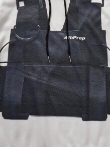 Manfinity RebelGame Men's Printed Long Sleeve Hooded Sweater - White - View 4