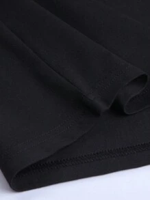 Manfinity Hypemode Men Casual Letter Graphic Color Block Drop Shoulder Short Sleeve Loose T-Shirt, Summer, For Going Out, For Friends