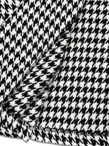 Franclia 女士秋冬缺口领千鸟格纽扣口袋休闲通勤西装外套