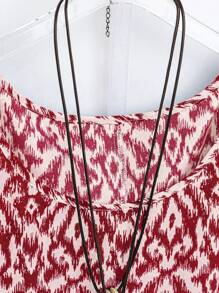 EMERY ROSE Plus Size All-Over Print Casual Round Neck Long Sleeve Shirt For New Year Clothes