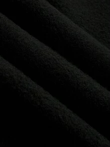 SHEIN Manfinity Homme 2pcs Men Letter Print Drawstring Hoodie Sweatshirt & Sweatpants Set, Casual For Autumn - Black - View 4