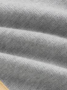 两件套男童字母撞色休闲开衫长裤套装，秋冬季