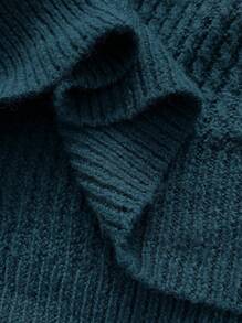 Calvaya Plus Size Women's Casual Striped Half-Zip Drop Shoulder Long Sleeve Sweater Knit Pullover Fall Winter Outfit