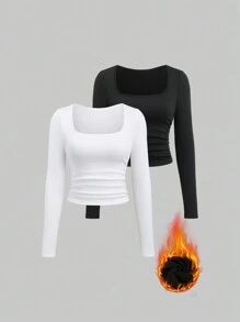Flirla sweat-shirt à capuche court pour femme