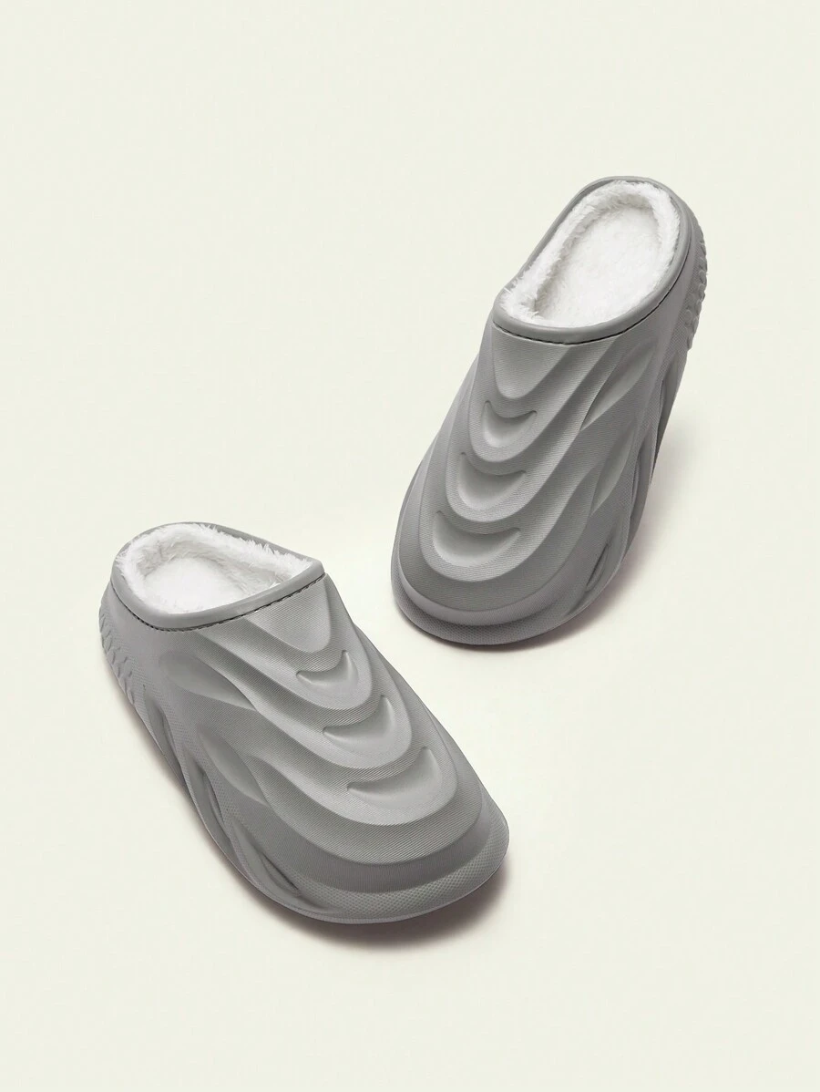 Cuccoo Women's Warm Thermal Lined House Slippers For Winter - Grey - View 1