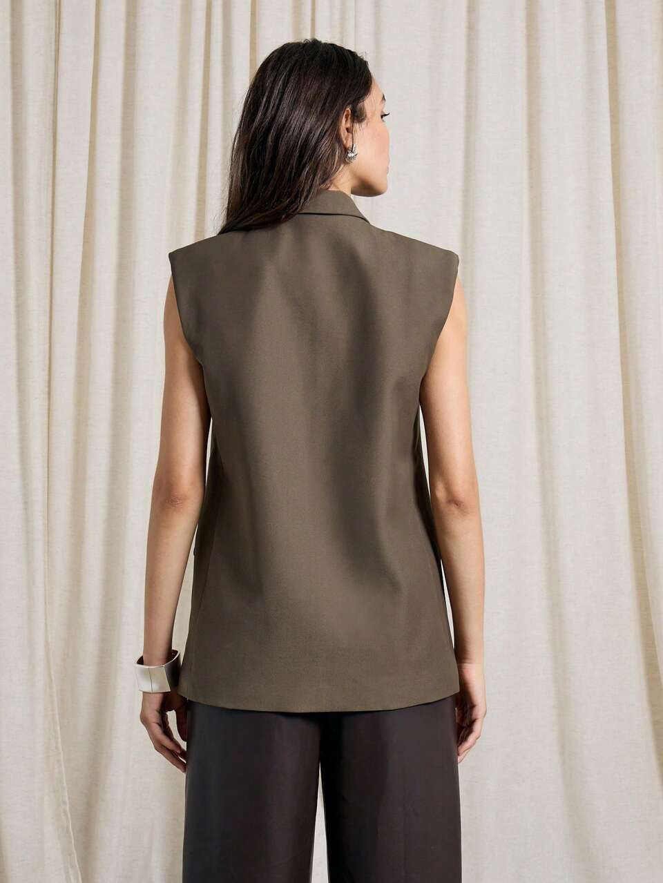 Sophisticated Sleeveless Business Blazer Vest