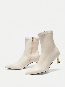 CUCCOO BIZCHIC 2024 Autumn New Fashionable Women Boots Pointed Toe Stiletto Heels Elastic Ankle Boots & Short Boots For Party & Night Out Versatile Design For And Spring Shoes Spring Break Easter