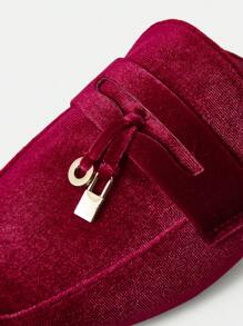 MOTF PREMIUM CLARET ROUND TOE COMFORTABLE MINIMALIST FLAT SHOES FOR WOMEN NEW YEAR HOLIDAY, SPRING SHOES, SPRING BREAK EASTER - Red - View 6