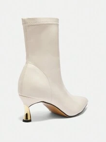 CUCCOO BIZCHIC 2024 Autumn New Fashionable Women Boots Pointed Toe Stiletto Heels Elastic Ankle Boots & Short Boots For Party & Night Out Versatile Design For And Spring Shoes Spring Break Easter