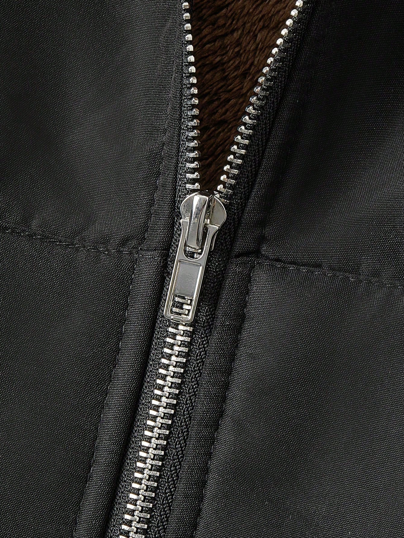 GlowEve معطف مبطن بالحرارة ذو لون أحادي بقصة عادية...