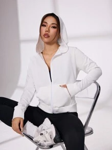 Soft & Warm Letter Print Yoga Casual Sweatshirt