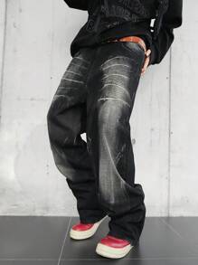 Manfinity EMRG Jeans casuales para hombres con múltiples bolsillos, para uso diario