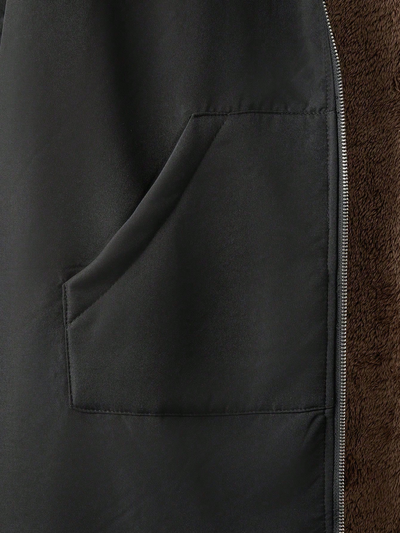 GlowEve معطف مبطن بالحرارة ذو لون أحادي بقصة عادية...