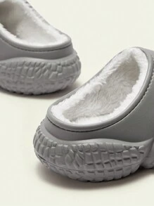CUCCOO Quty Women's Solid Color Thermal Lined Winter Indoor Slippers
