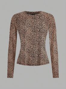 Slaydiva 3pcs/Set Plus Size Women Crew Neck Casual Tight Fit Long Sleeve T-Shirt Set, Suitable For Autumn/Winter