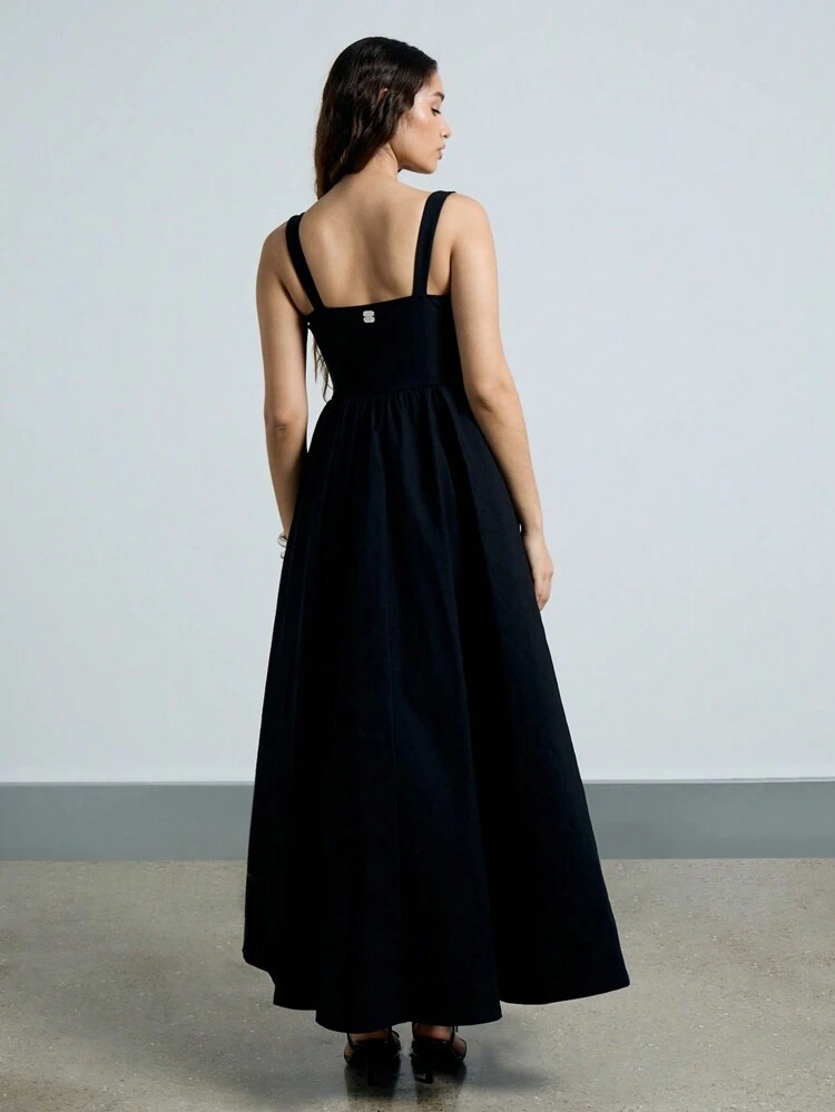 High Slit Sleeveless Corset Dress