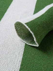 Manfinity Hypemode Jersey oversize informal de ajuste suelto y hombros caídos con bloques de color para hombres, para otoño/invierno