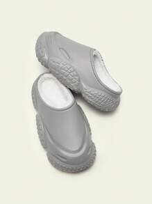 CUCCOO Quty Women's Solid Color Thermal Lined Winter Indoor Slippers