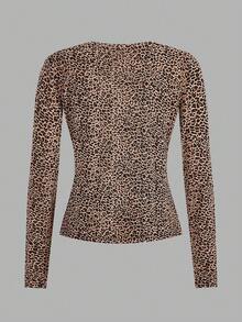 Slaydiva 3pcs/Set Plus Size Women Crew Neck Casual Tight Fit Long Sleeve T-Shirt Set, Suitable For Autumn/Winter