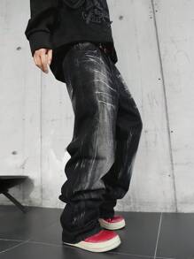 Manfinity EMRG Jeans casuales para hombres con múltiples bolsillos, para uso diario