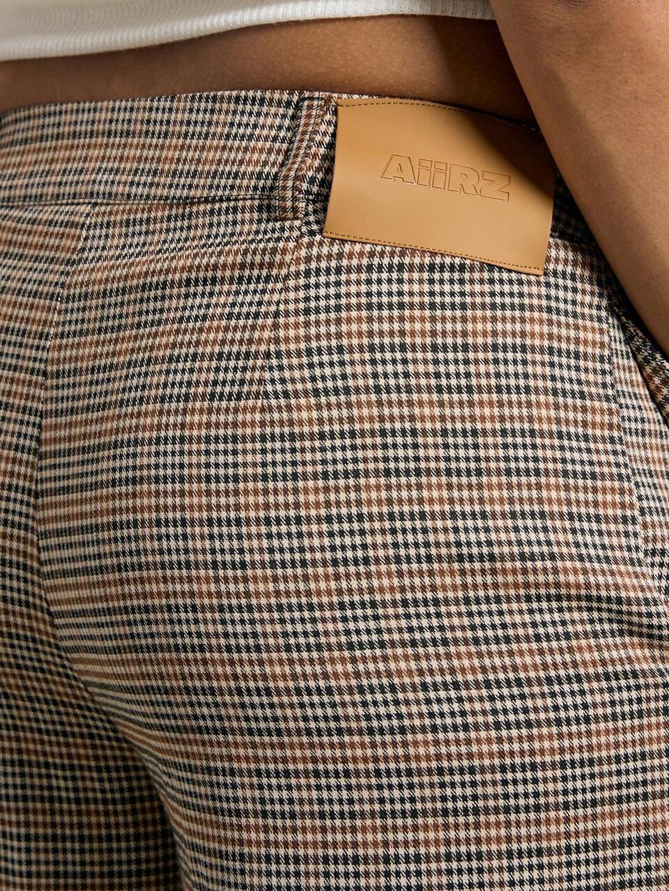 Plaid Check Low Rise Tailored Pants