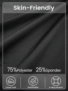 Gameset SHEIN Sport 女士高腰简约双层运动短裤，休闲日常穿着 - 彩色 - 查看 4